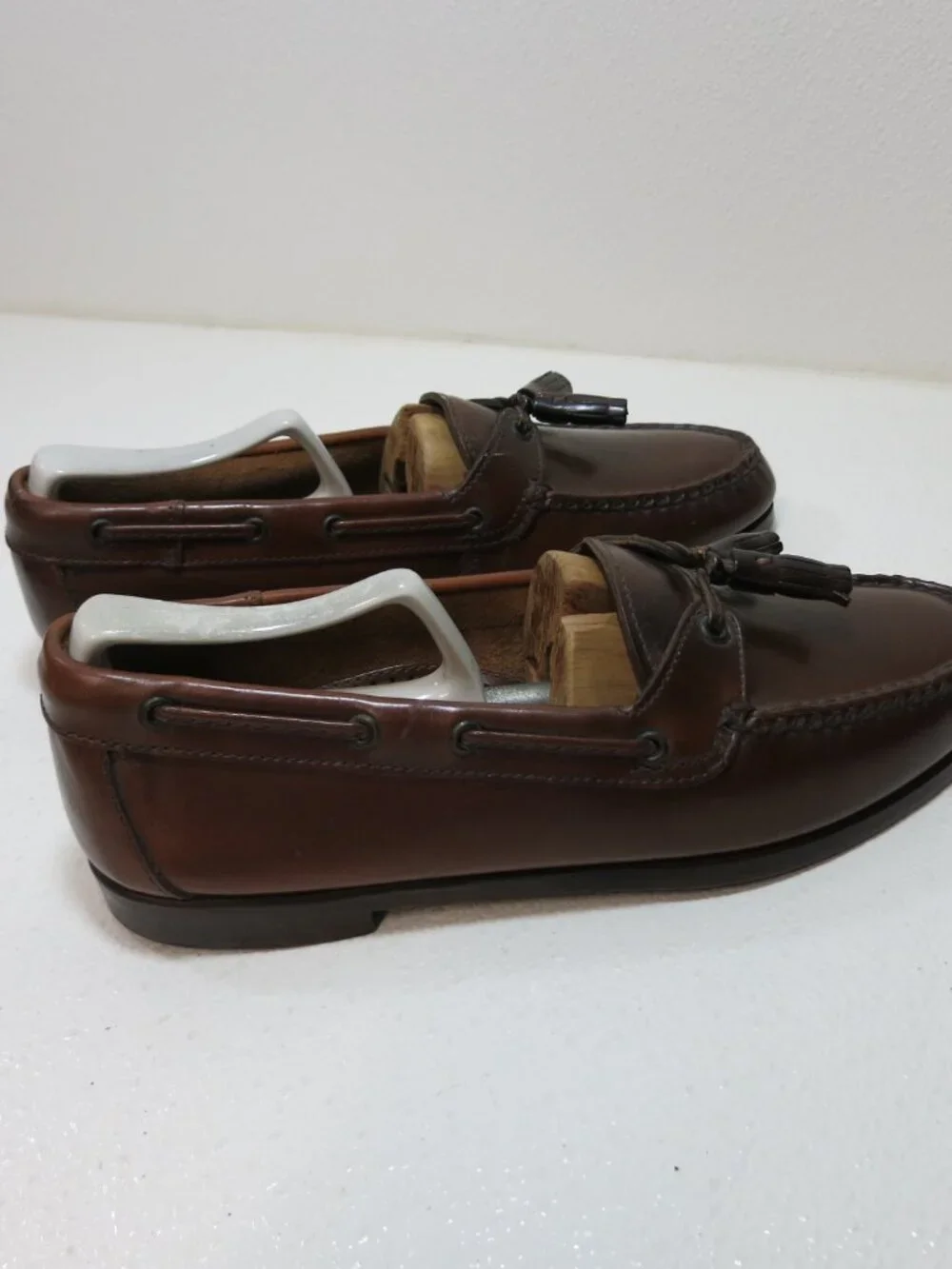 Heartland Leather Tassel Dress Moccasins Loafers Shoes Men's Footwear Sz 9 M